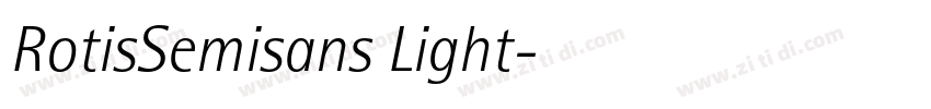 RotisSemisans Light字体转换